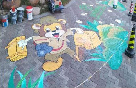  平利夏季画地面彩绘会遇到的问题