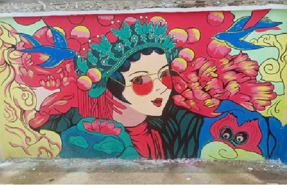  平利墙体彩绘-网红墙