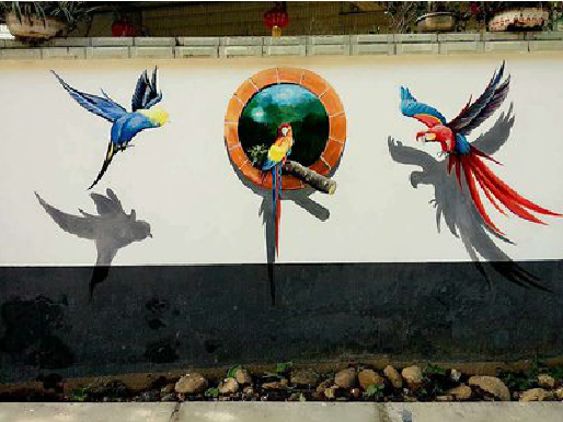  平利视觉错位-3D墙绘设计