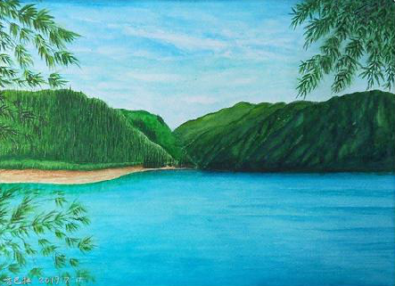  平利在墙绘中，如何绘画绿水青山？