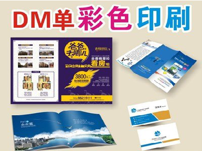  平利单页印刷，色彩搭配简单。